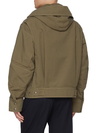 Back View - Click To Enlarge - DRIES VAN NOTEN - Varsen Multi-Pocket Hooded Cotton Jacket