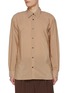 Main View - Click To Enlarge - DRIES VAN NOTEN - Croom Point Collar Striped Cotton Blend Shirt