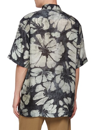 Back View - Click To Enlarge - DRIES VAN NOTEN - Cassidye Floral Print Silk Shirt