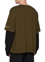 Dries Van Noten★Hemmings ダブルスリーブ Tシャツ DRIES VAN NOTEN】ヘミングス プリントダブルスリーブ Tシャツ