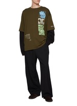 【DRIES VAN NOTEN】HEMMINGS PRINTED DOUBLE SLEEVE T-SHIRT Dries Van Noten Hemmings Printed Double Sleeve T-shirt
