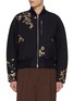 Main View - Click To Enlarge - DRIES VAN NOTEN - Vermont Gold-Toned Droplet Cropped Wool Blend Bomber Jacket