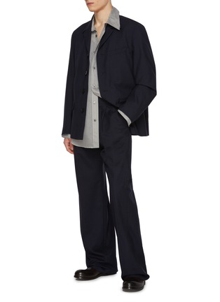 Figure View - Click To Enlarge - DRIES VAN NOTEN - Penrud Pleated Pinstripe Wool Pants