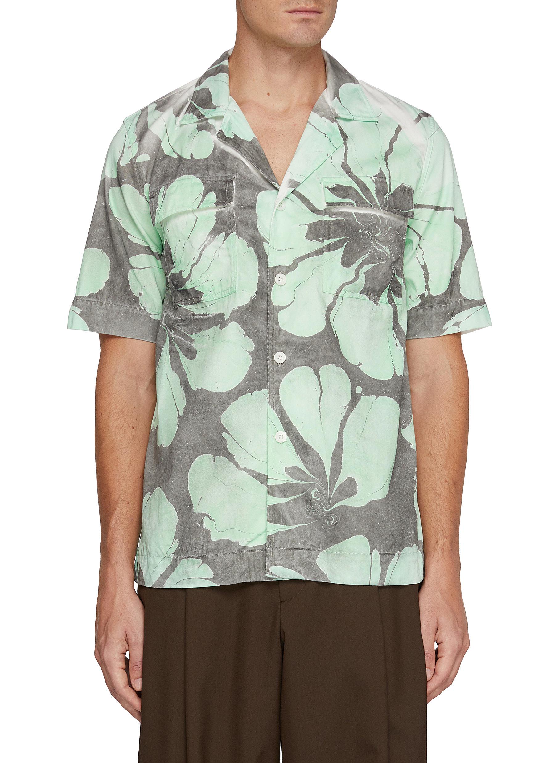 DRIES VAN NOTEN | Cameron Abstract Flower Print Shirt | Men