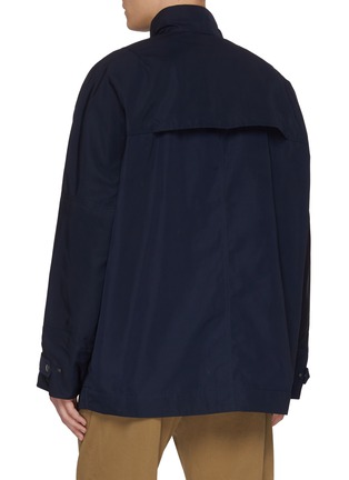 Back View - Click To Enlarge - DRIES VAN NOTEN - Vlair Stand Collar Asymmetrical Zip Jacket