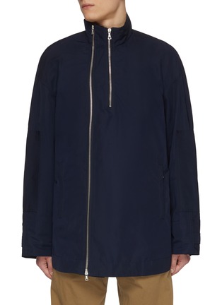 Main View - Click To Enlarge - DRIES VAN NOTEN - Vlair Stand Collar Asymmetrical Zip Jacket