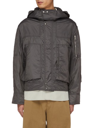 Main View - Click To Enlarge - DRIES VAN NOTEN - Multi-Pocket Hooded Jacket