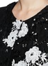 Detail View - Click To Enlarge - ST. JOHN - Knit panel floral lace cardigan