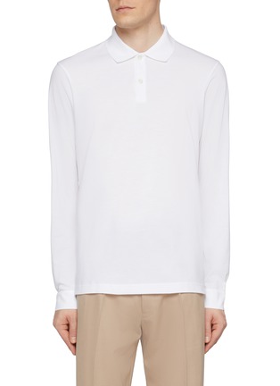 Main View - Click To Enlarge - SUNSPEL - Cotton Piqué Polo Shirt