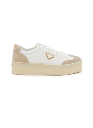 Main View - Click To Enlarge - PRADA - Downtown Bold Leather Women's Sneakers