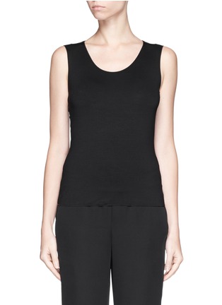 Main View - Click To Enlarge - ARMANI COLLEZIONI - Stretch jersey tank top