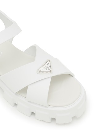 Detail View - Click To Enlarge - PRADA - Monolith Soft Cage Sandals