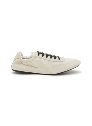 Main View - Click To Enlarge - PRADA - Collapse Re-Nylon Suede Women's Sneakers