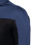 Detail View - Click To Enlarge - ARMANI COLLEZIONI - Colourblock virgin wool sweater