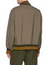 Back View - Click To Enlarge - KOLOR - Layered Collar Hybrid Bomber Jacket