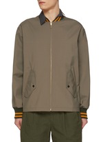 KOLOR | Layered Collar Hybrid Bomber Jacket | Men | Lane