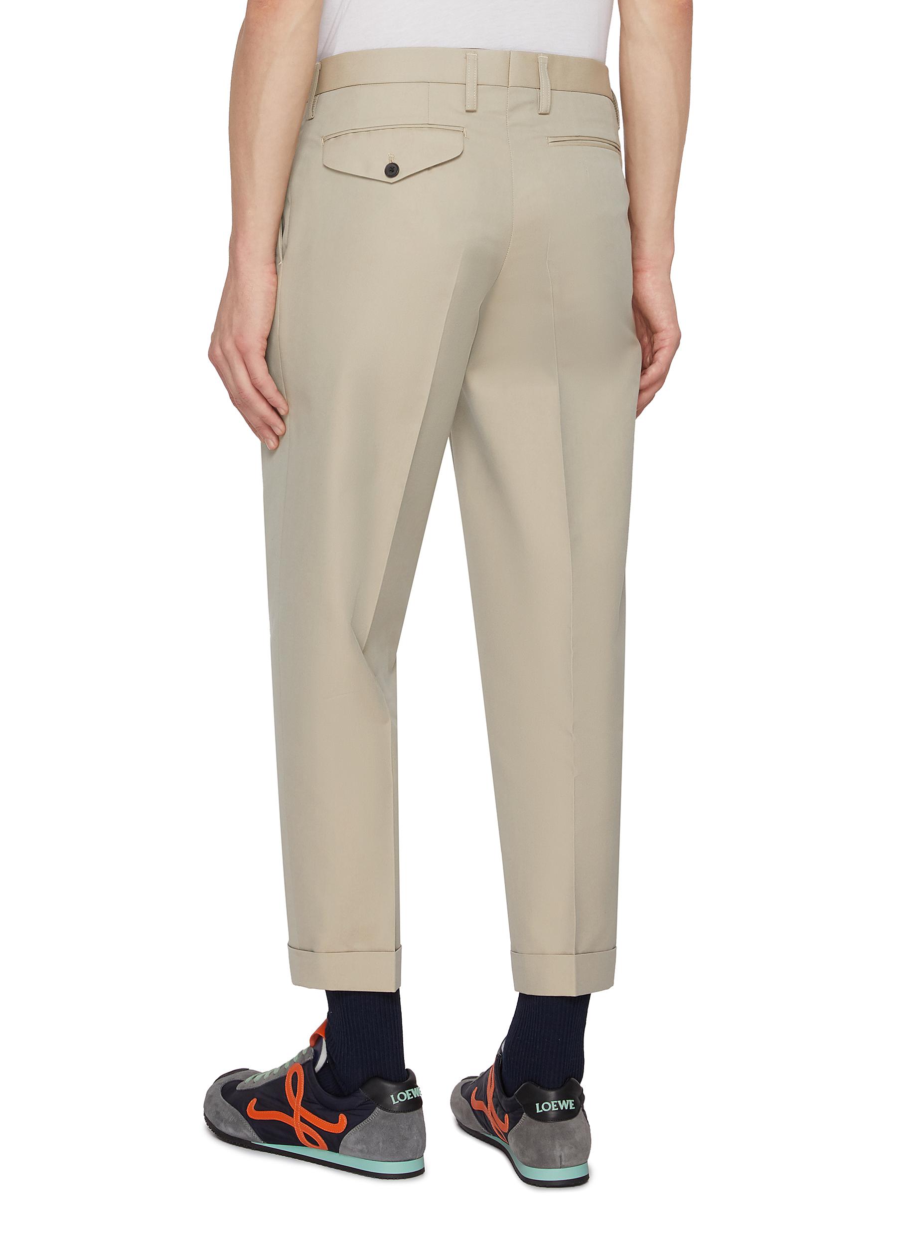 Single Pleat Tailored Trousers - Thumbnail 3