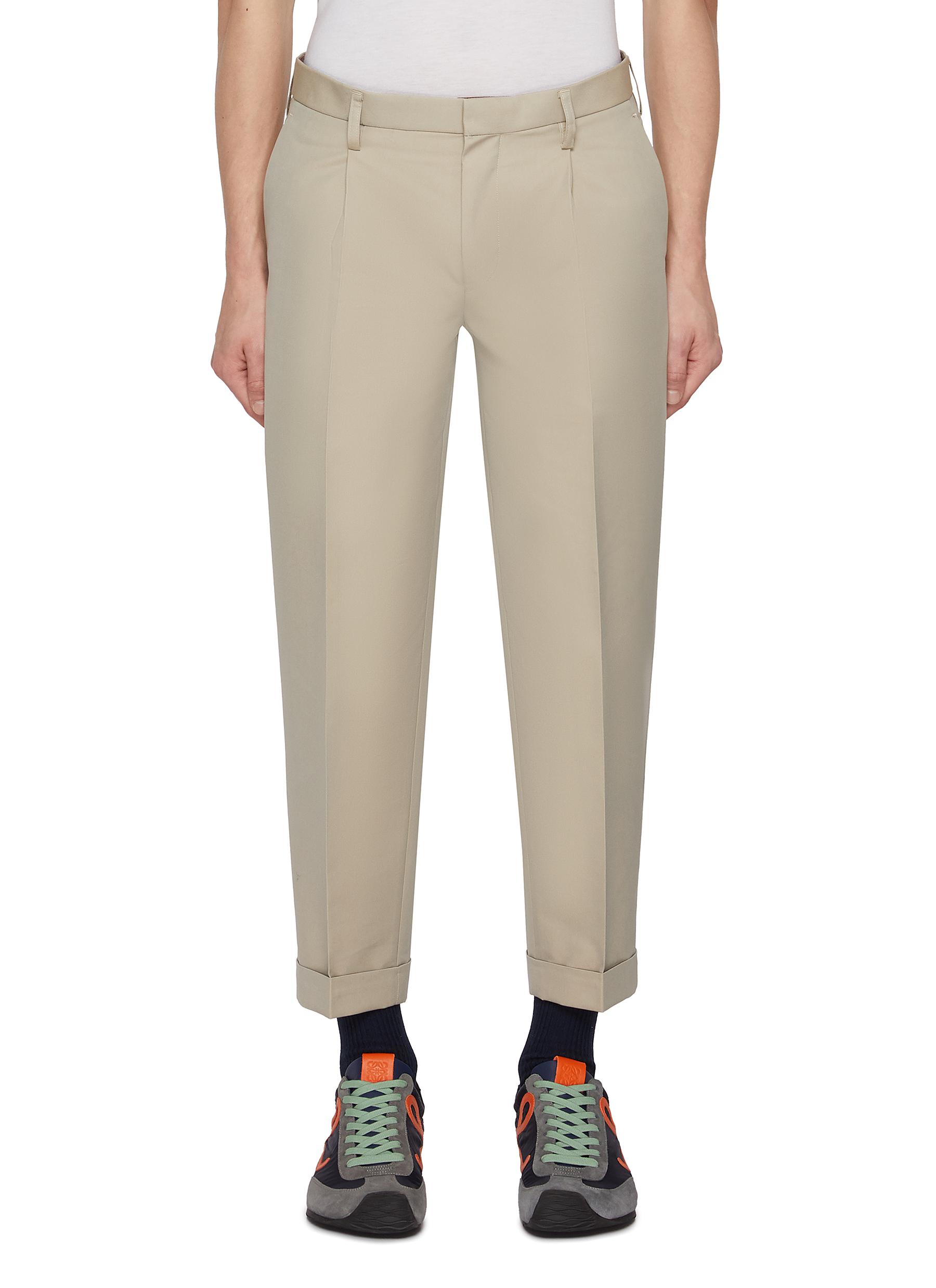 Single Pleat Tailored Trousers