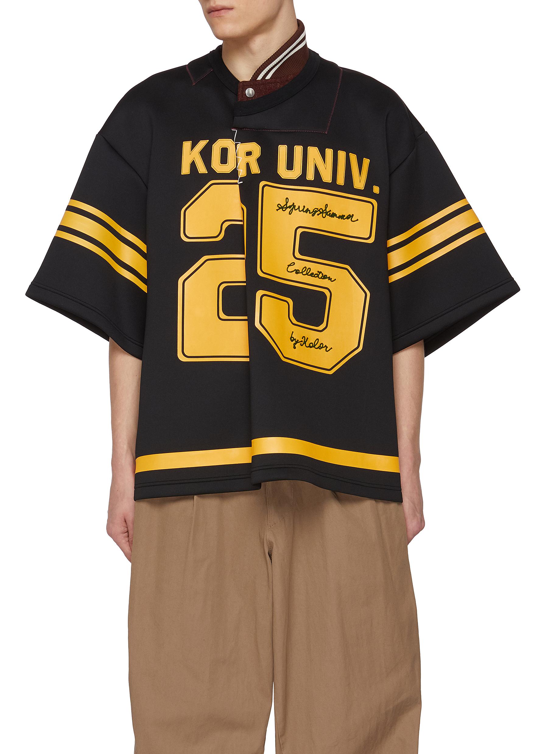 KOLOR | KOR University Hybrid Collar Sweatshirt | Men | Lane