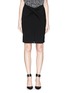 Main View - Click To Enlarge - ARMANI COLLEZIONI - Cross wrap front cady pencil skirt
