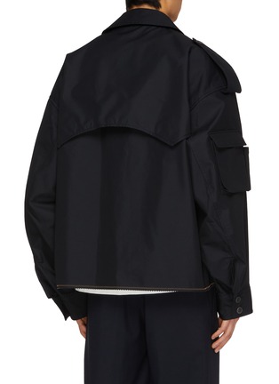 Back View - Click To Enlarge - KOLOR - Pleated Wool Blend Pants