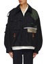 Main View - Click To Enlarge - KOLOR - Pleated Wool Blend Pants