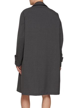 Back View - Click To Enlarge - KOLOR - Stitched and Striped Placket Coat