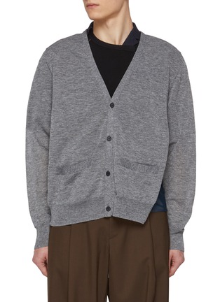 Main View - Click To Enlarge - KOLOR - Cardigan With Reverse Lining