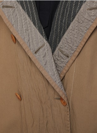  - KOLOR - Multi-Colour Lapel Double Breasted Cotton Coat