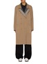 Main View - Click To Enlarge - KOLOR - Multi-Colour Lapel Double Breasted Cotton Coat