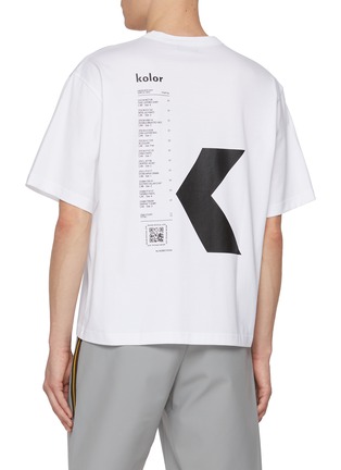 Back View - Click To Enlarge - KOLOR - Vintage School Project Toy Graphic Cotton T-Shirt