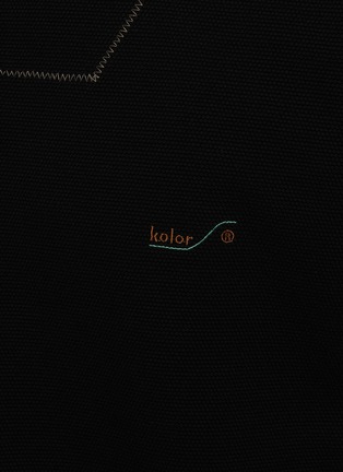  - KOLOR - Hybrid Open Collar Logo Polo Shirt