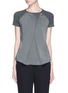 Main View - Click To Enlarge - ARMANI COLLEZIONI - Mock wrap silk front top
