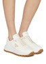 Figure View - Click To Enlarge - PRADA - Prax Women's Leather Sneakers