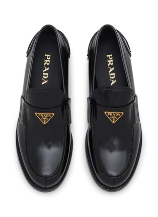 Detail View - Click To Enlarge - PRADA - Mocassin Leather Loafers