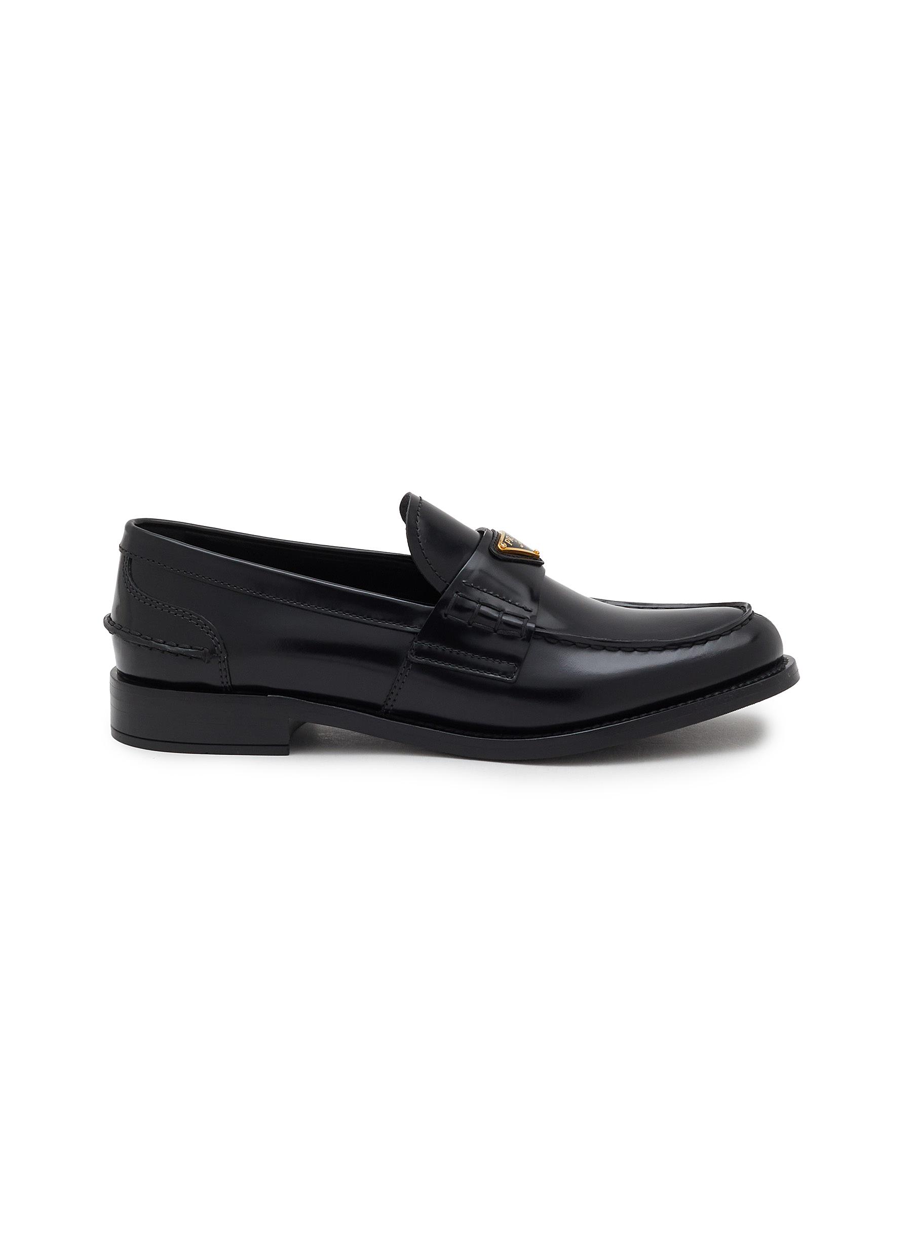 PRADA Mocassin Leather Loafers Women Lane Crawford