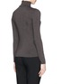 Back View - Click To Enlarge - ARMANI COLLEZIONI - Turtleneck jersey top