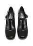 Detail View - Click To Enlarge - PRADA - T-bar 35 Leather Mary Jane Pumps