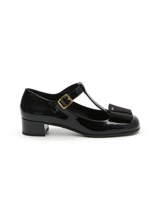 Main View - Click To Enlarge - PRADA - T-bar 35 Leather Mary Jane Pumps