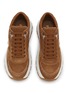 Detail View - Click To Enlarge - PRADA - Prax One Suede Women's Sneakers