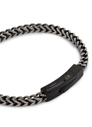 Detail View - Click To Enlarge - TATEOSSIAN - Chevron Click Steel Chain Bracelet