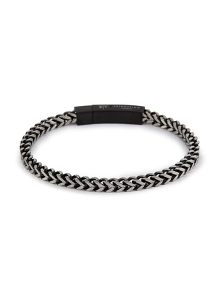 Main View - Click To Enlarge - TATEOSSIAN - Chevron Click Steel Chain Bracelet