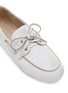 Detail View - Click To Enlarge - MIU MIU - Leather Boat Shoes