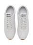 Detail View - Click To Enlarge - MIU MIU - Flat Leather Women's Sneakers