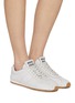 Figure View - Click To Enlarge - MIU MIU - Flat Leather Women's Sneakers