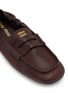 Detail View - Click To Enlarge - MIU MIU - Elastic Leather Loafers