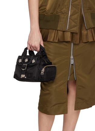 Figure View - Click To Enlarge - SACAI - x PORTER Mini Boston Nylon Tote Bag