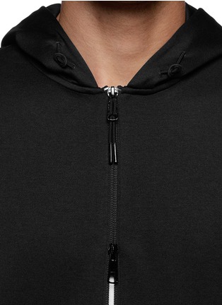 Detail View - Click To Enlarge - THEORY - 'Dryver' tech terry zip hoodie