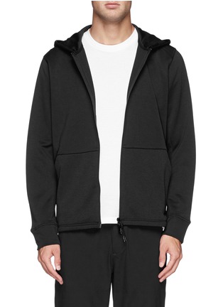 Main View - Click To Enlarge - THEORY - 'Dryver' tech terry zip hoodie