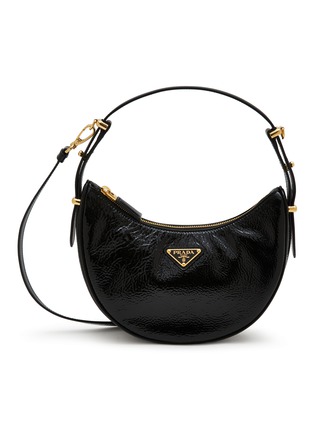 Main View - Click To Enlarge - PRADA - Arqué Patent Leather Shoulder Bag